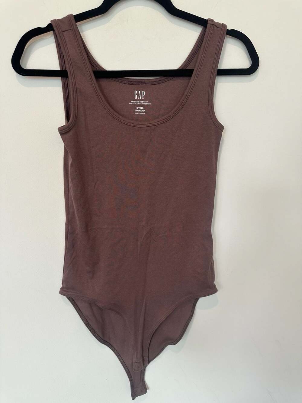 Gap Modern Bodysuit Size S Tall Brown Tank Top